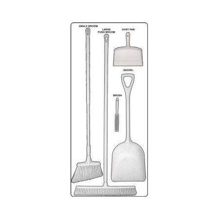 Accuform DRY ZONE STOREBOARDS MAXDUTY PSB612WTWT PSB612WTWT